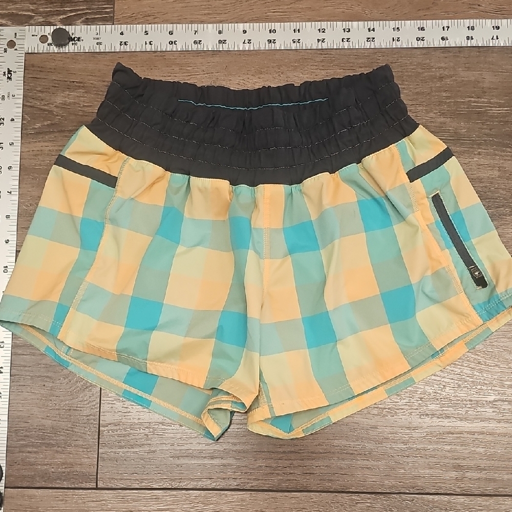 Plaid, Women's, Shorts, Running, Summer, Workout, Active, Cute, Yoga, Sports,